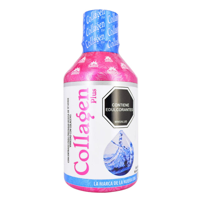 Collagen Plus concentrado para bebidas con colágeno, edulcorantes y té verde