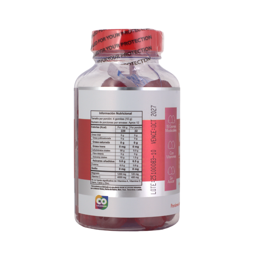 GOMAS DE VINAGRE MANZANA X 60 GOMAS