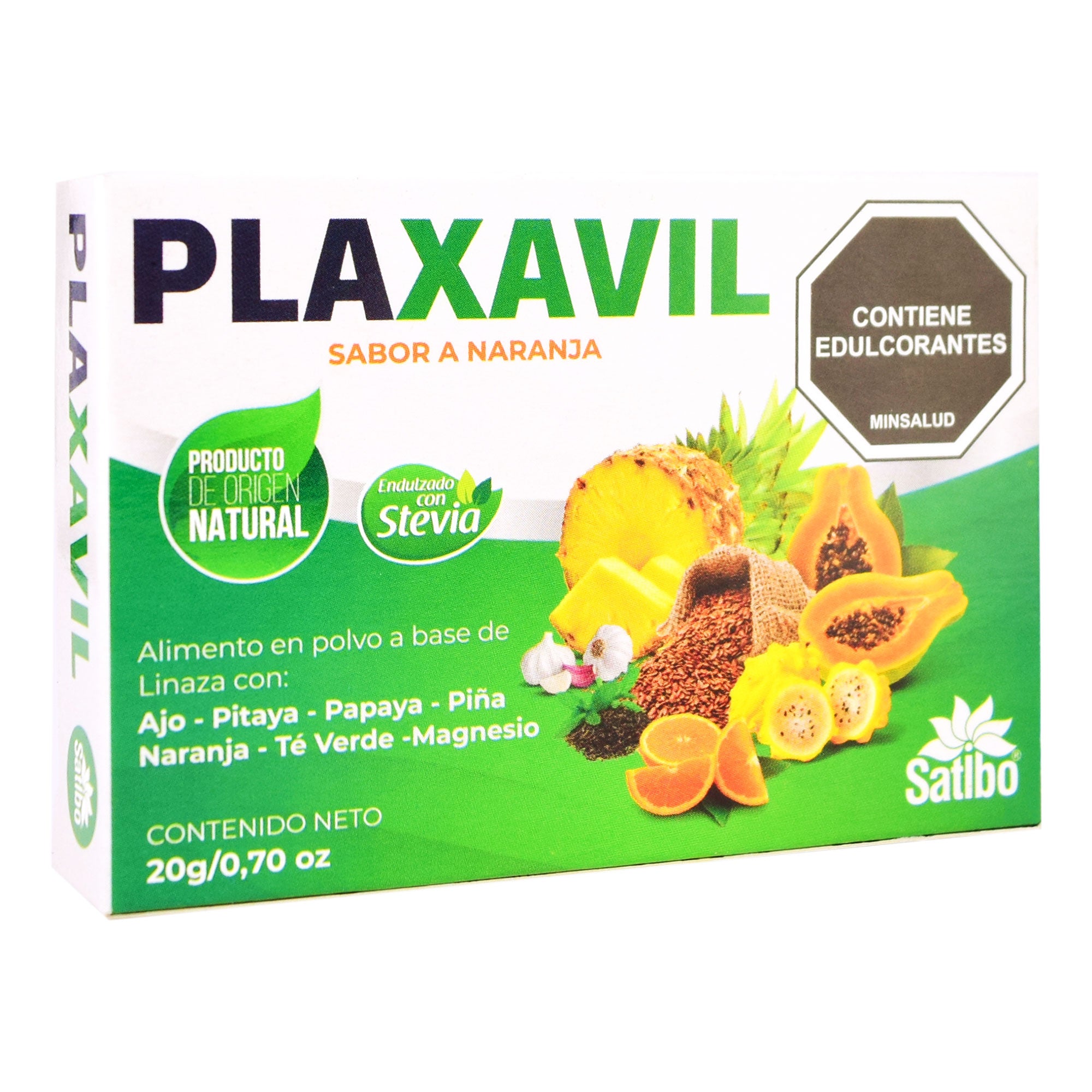 PLAXAVIL SABOR A NARANJA  20GR SATIBO